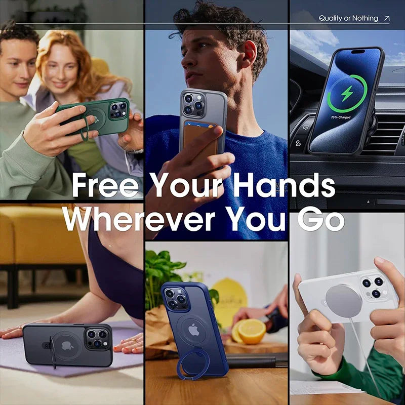 SADA Matte Ultra-Slim iPhone Case with Stand