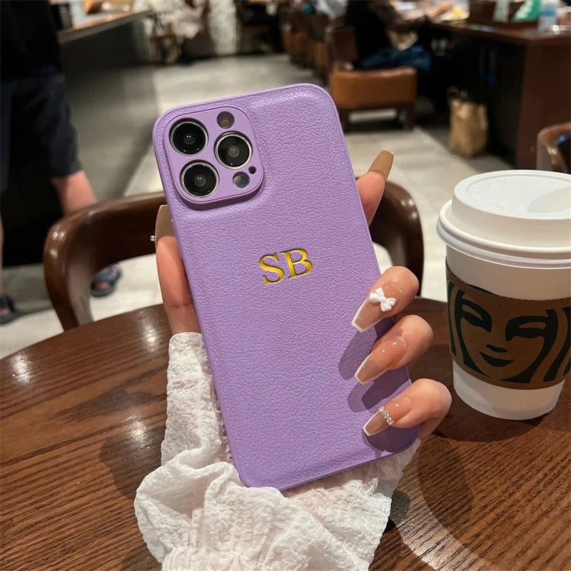 SADA Personalized  Luxury Leather Phone Case